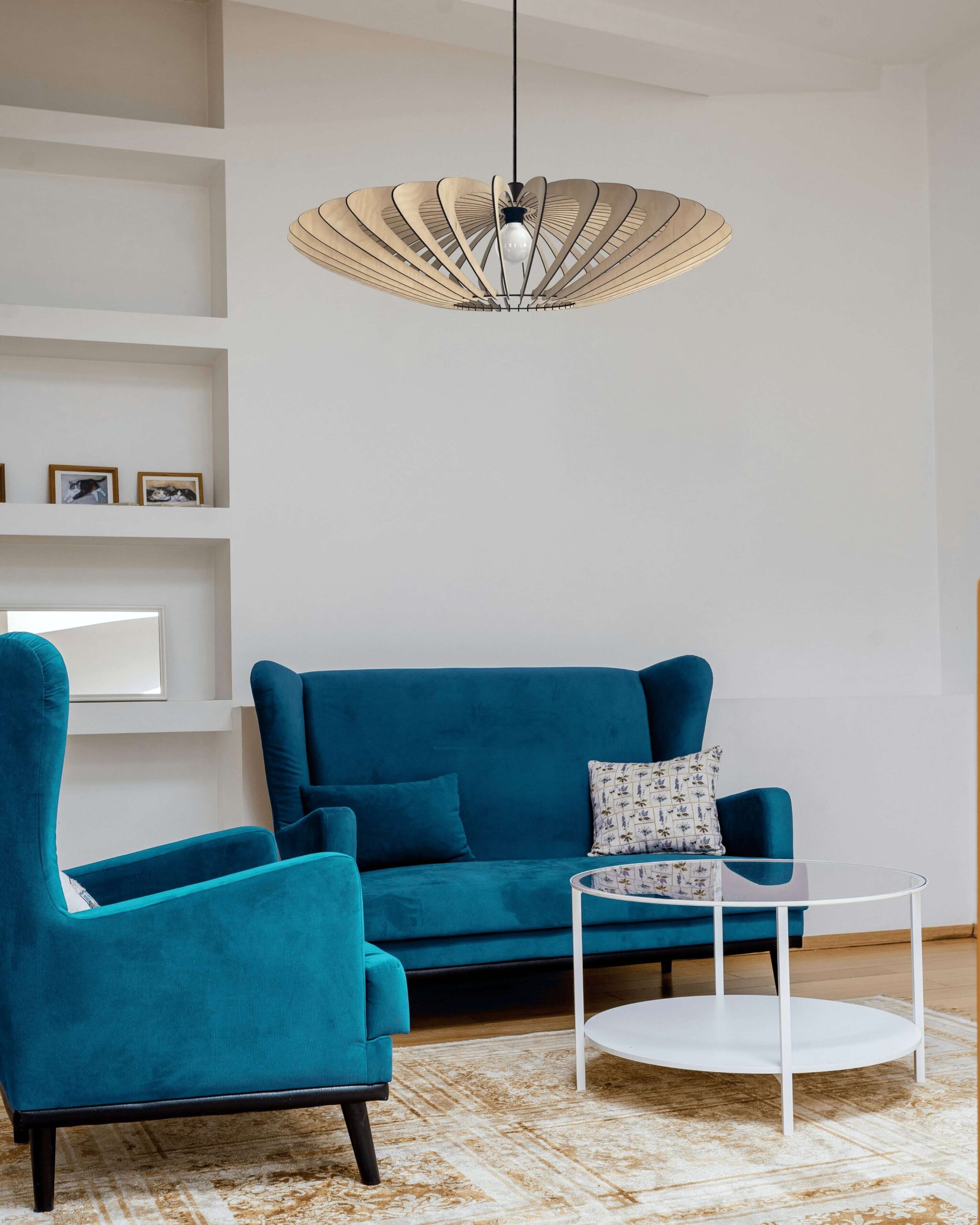 Grande Canopée : Suspension en bois de bouleau design - 2