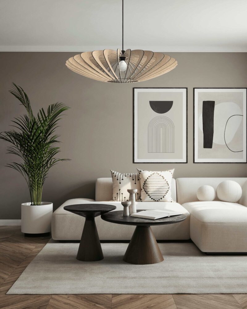 Grande Canopée : Suspension en bois de bouleau design - 3