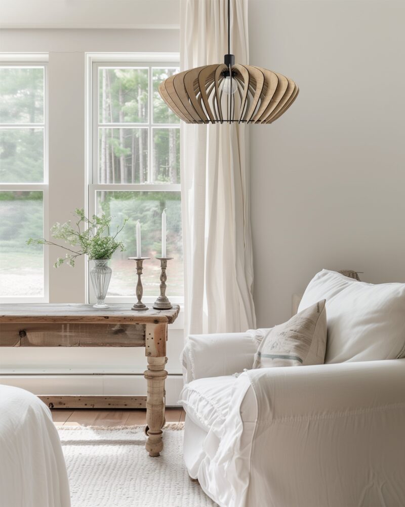 Cassiopée : Suspension en bois de bouleau design - 4