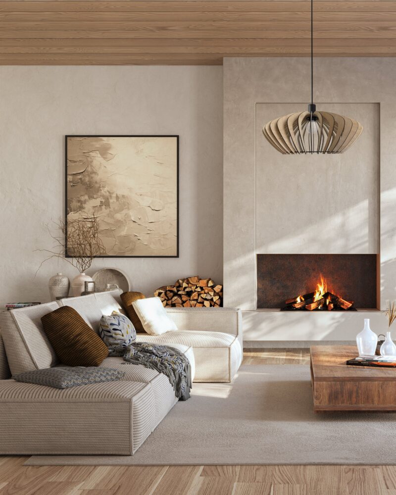 Cassiopée : Suspension en bois de bouleau design - 3
