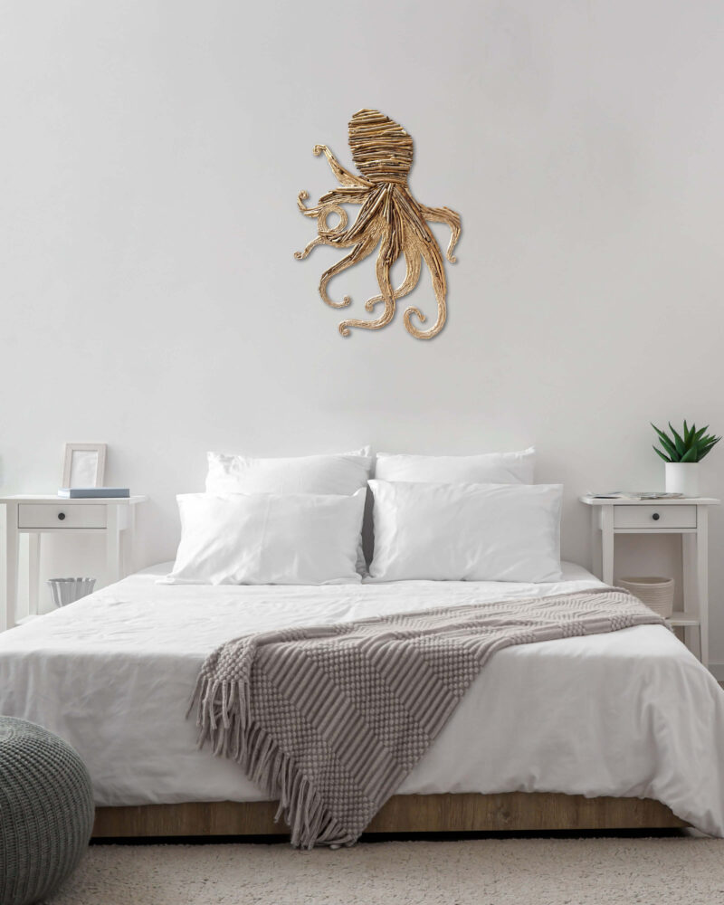 Octopus : L'élégance de la pieuvre en bois flotté pour sublimer vos murs - 5