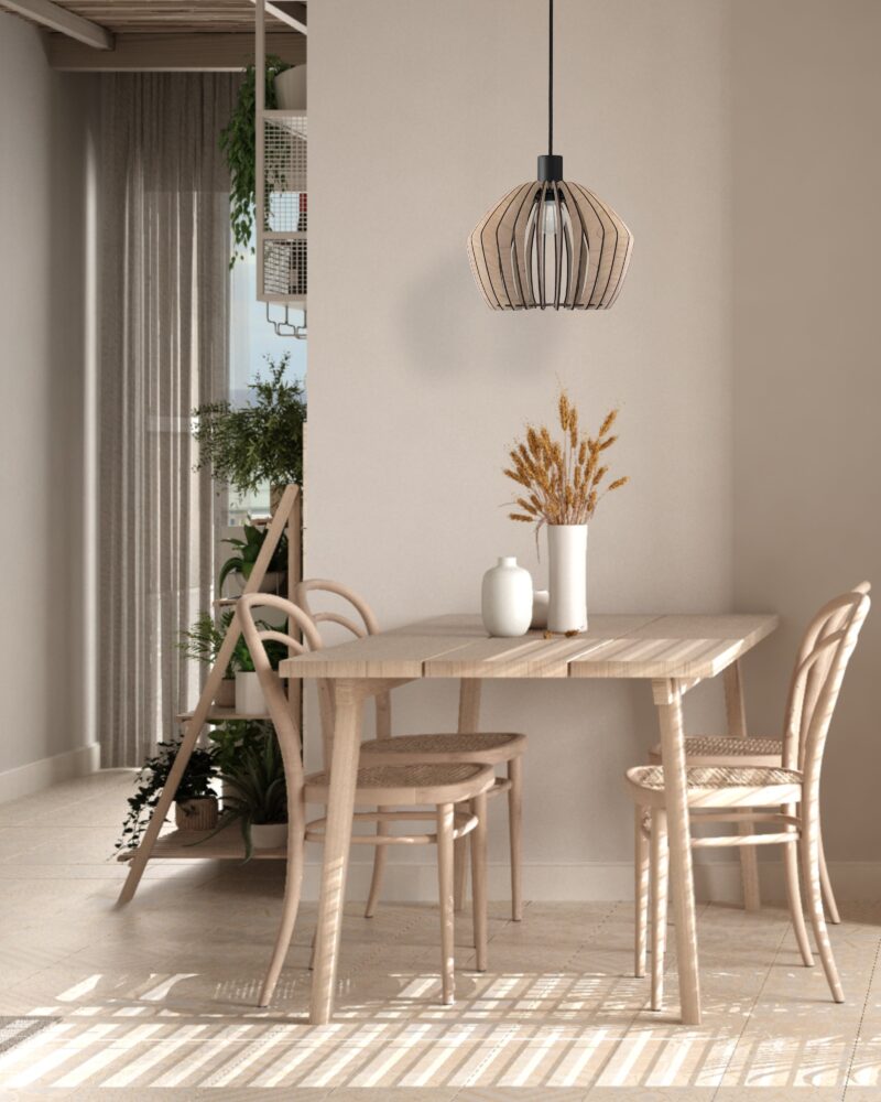 Pégase : Suspension en bois de bouleau design - 5
