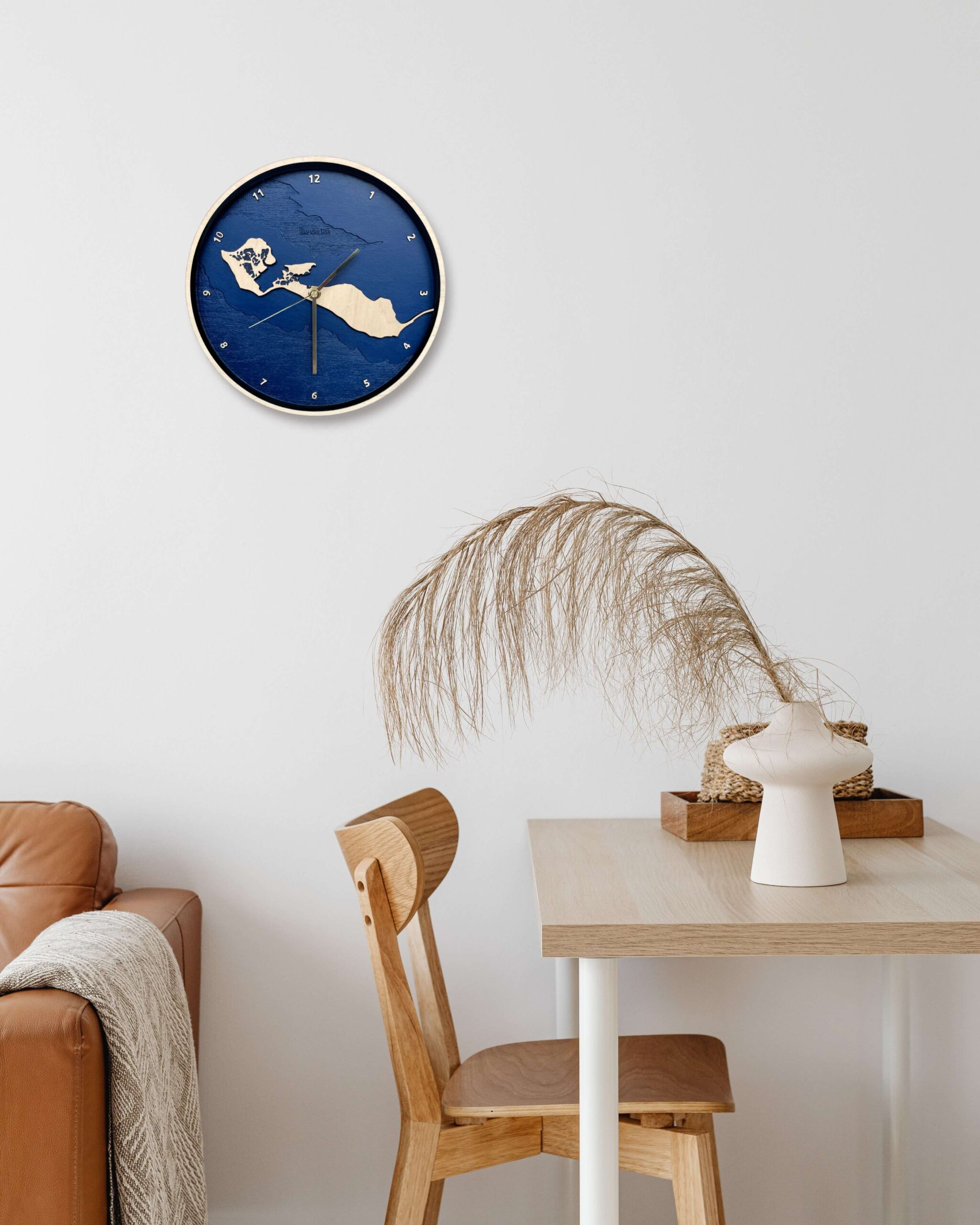 Wenn O'Clock Littoral France : Horloge murale aux contours des côtes françaises - 2