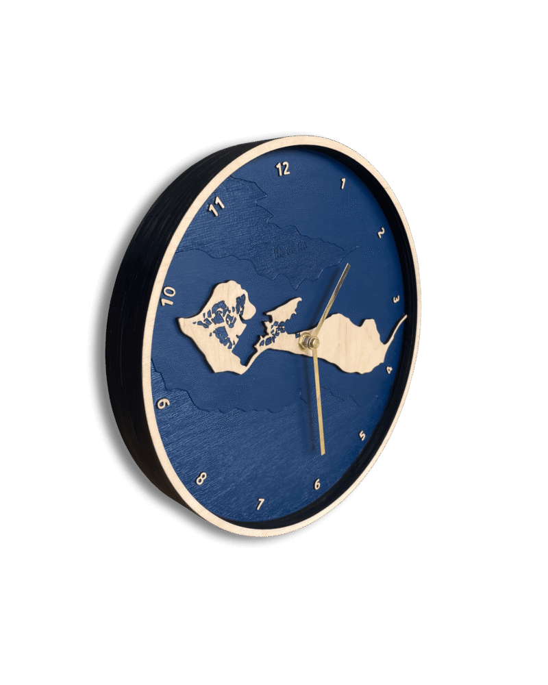 Wenn O'Clock Littoral France : Horloge murale aux contours des côtes françaises - 4